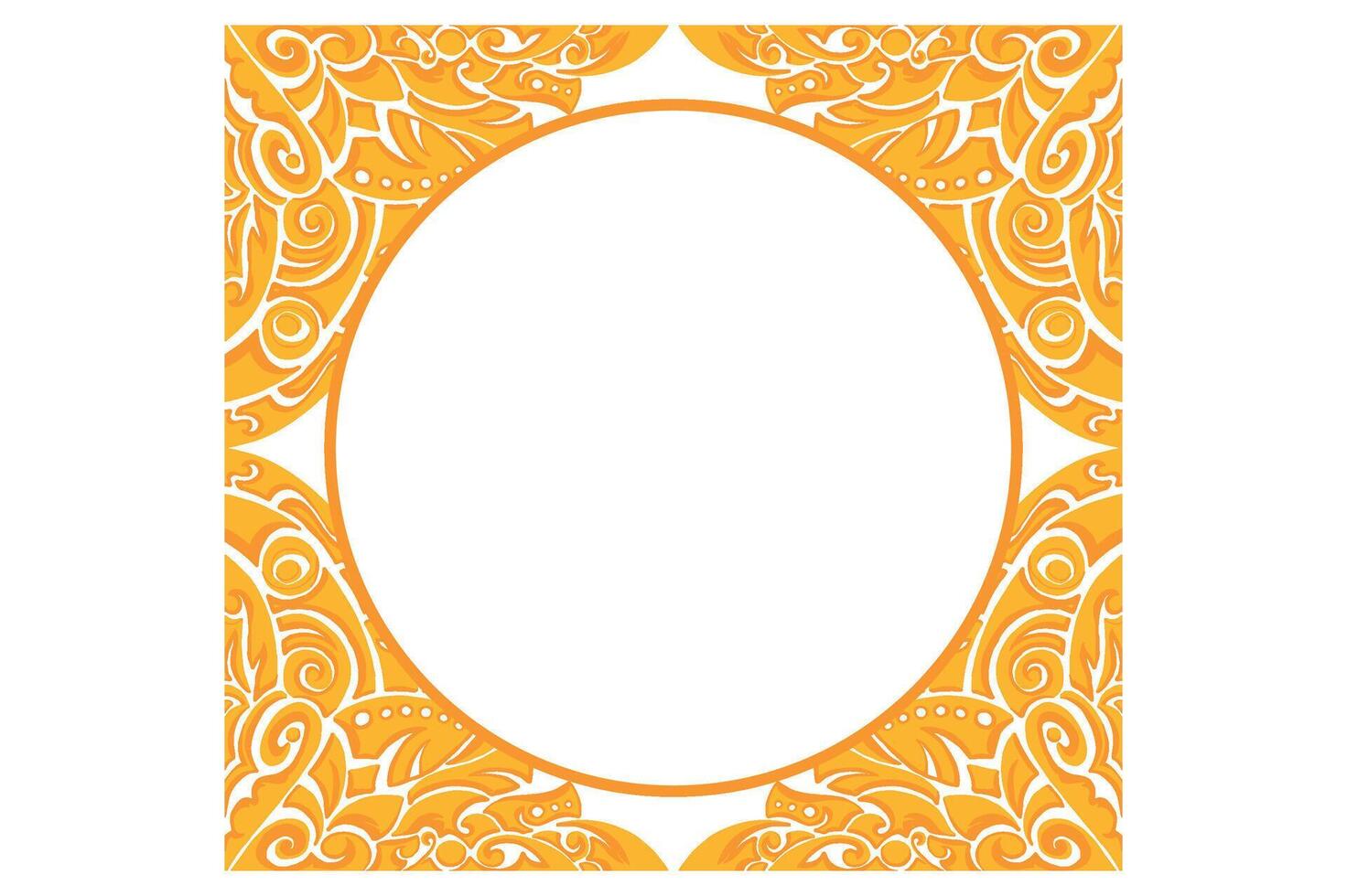 Golden Ornament Frame Border Vector Design For Decoration Element