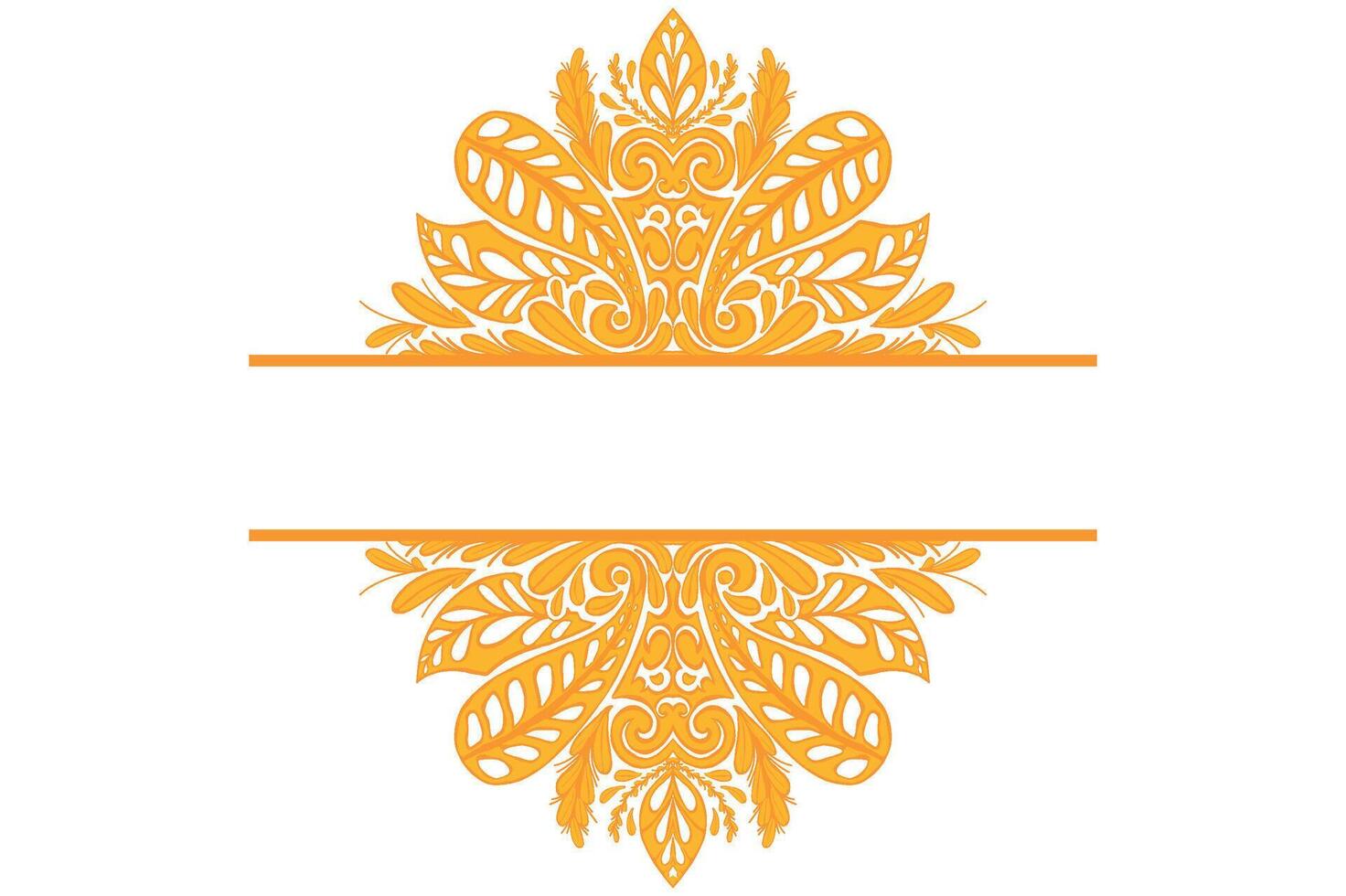 dorado ornamento marco frontera vector diseño para decoración elemento