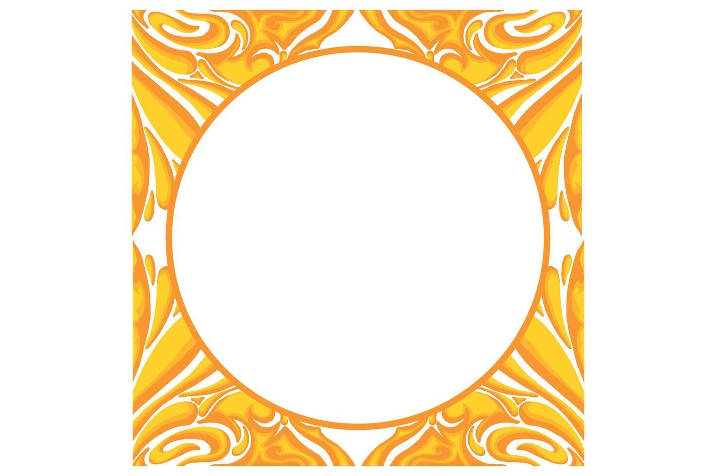 Golden Ornament Frame Border Vector Design For Decoration Element
