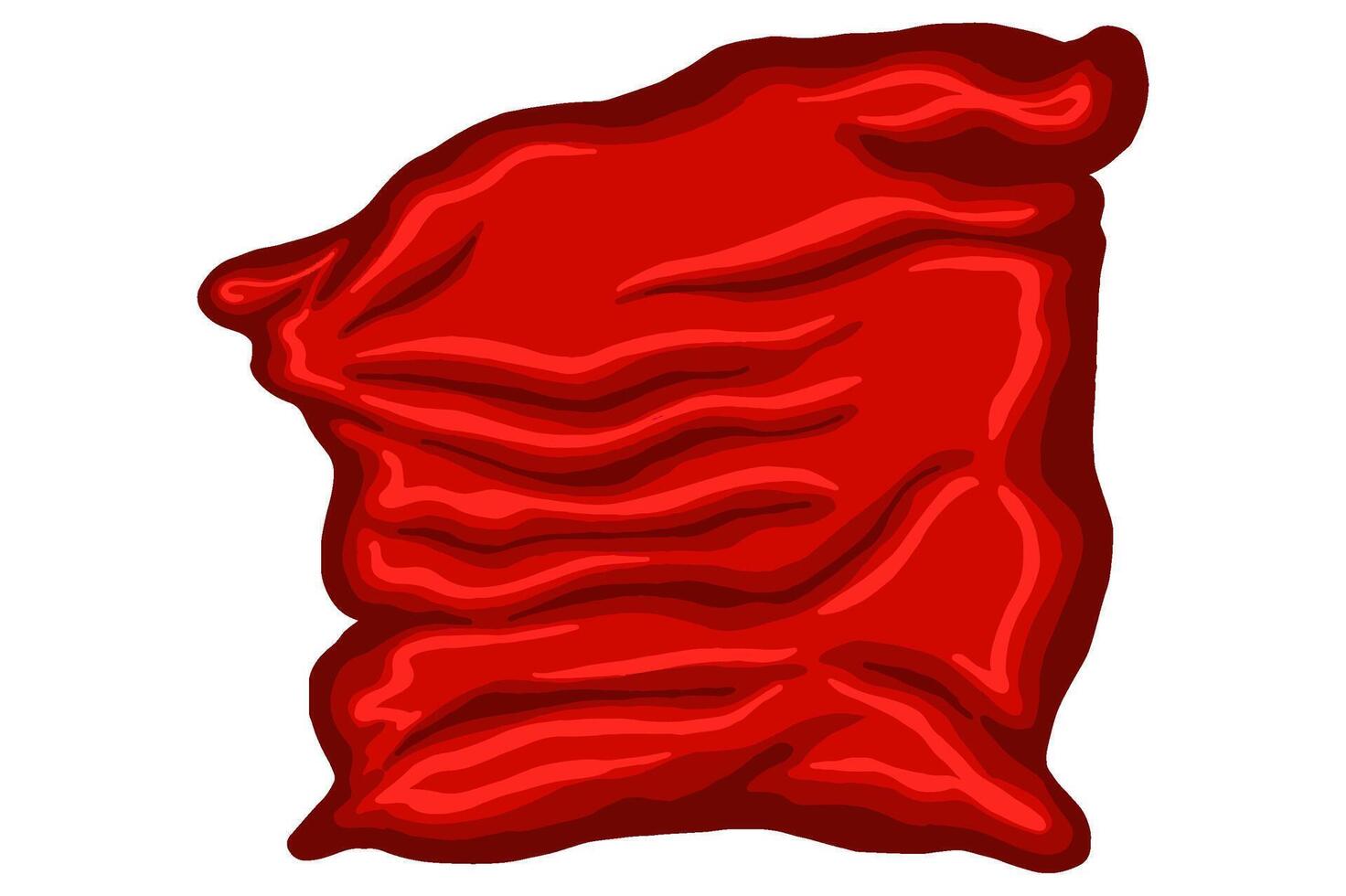 A Red Pillow Vector