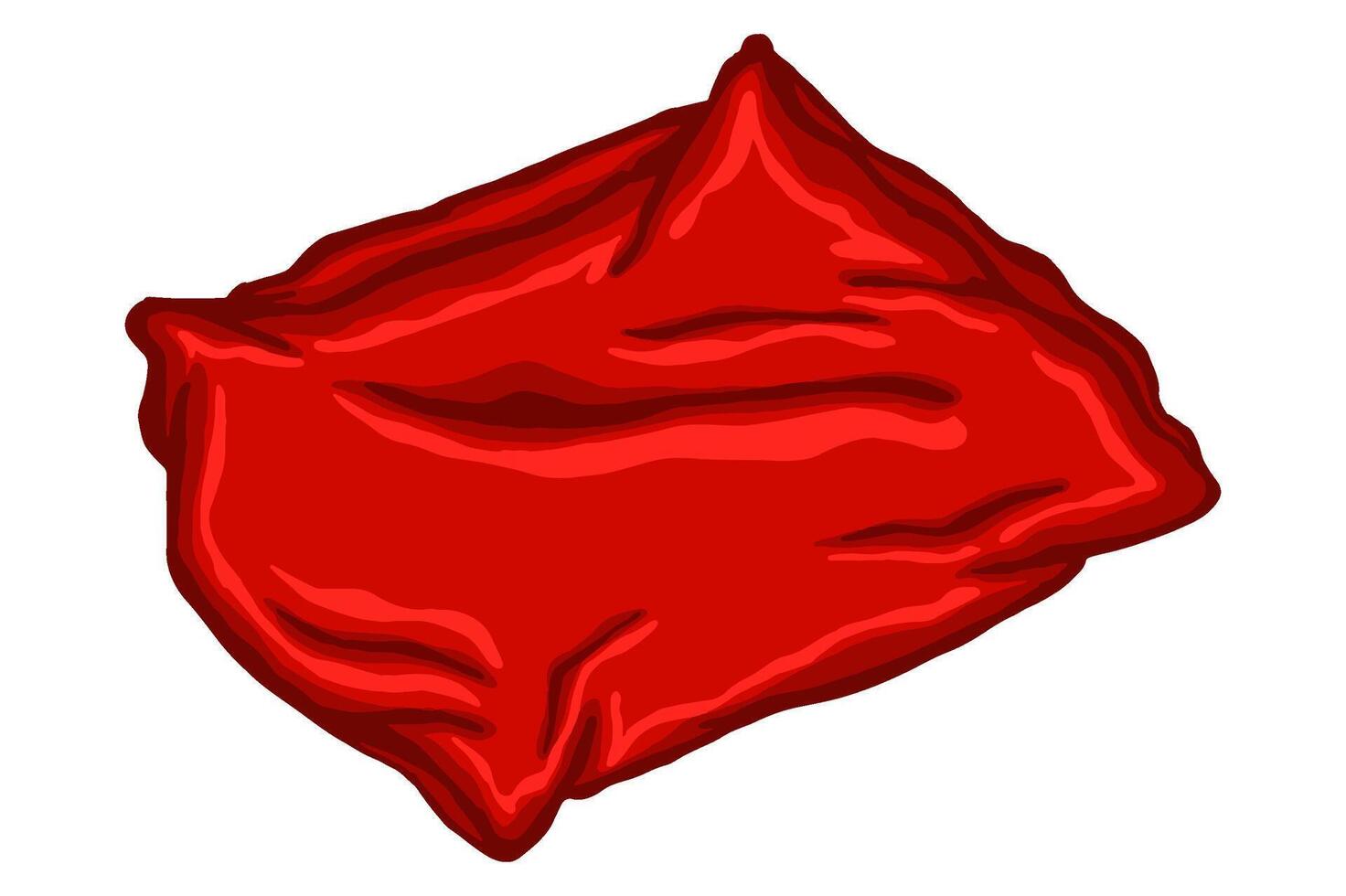 un rojo almohada vector