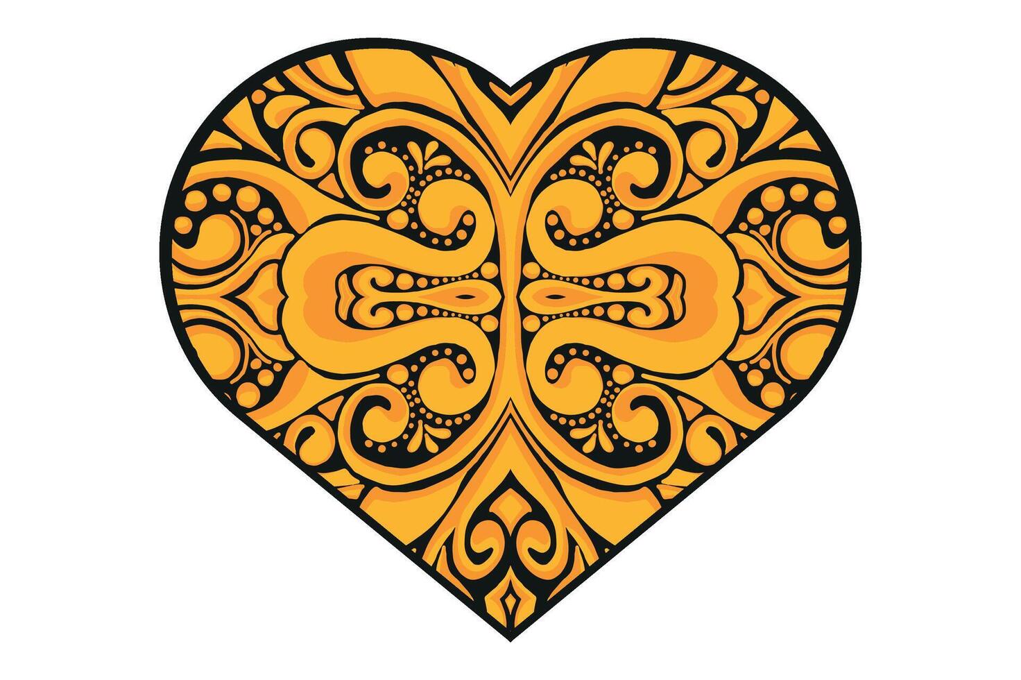 Love Ornament Vector Design For Valentine Decoration