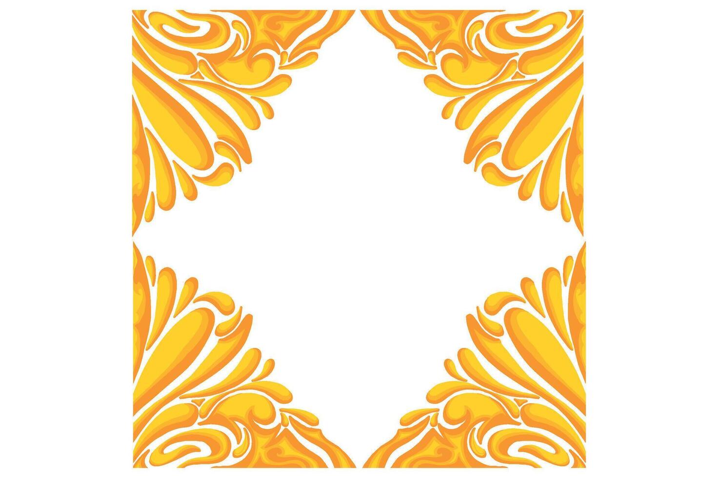 Golden Ornament Frame Border Vector Design For Decoration Element