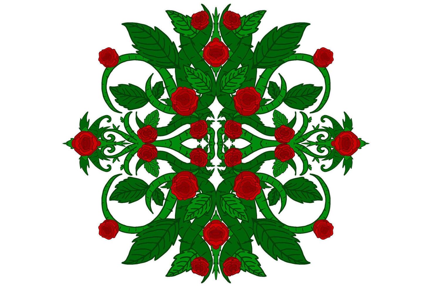 flora y Rosa ornamento marco frontera vector para decoración diseño