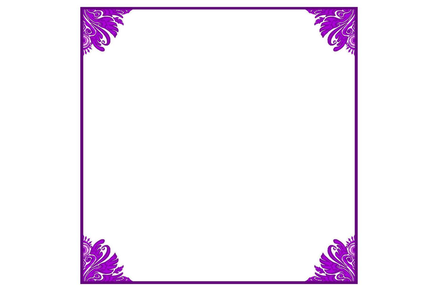 Purple Eye Ball Angel Ornament Frame Border vector