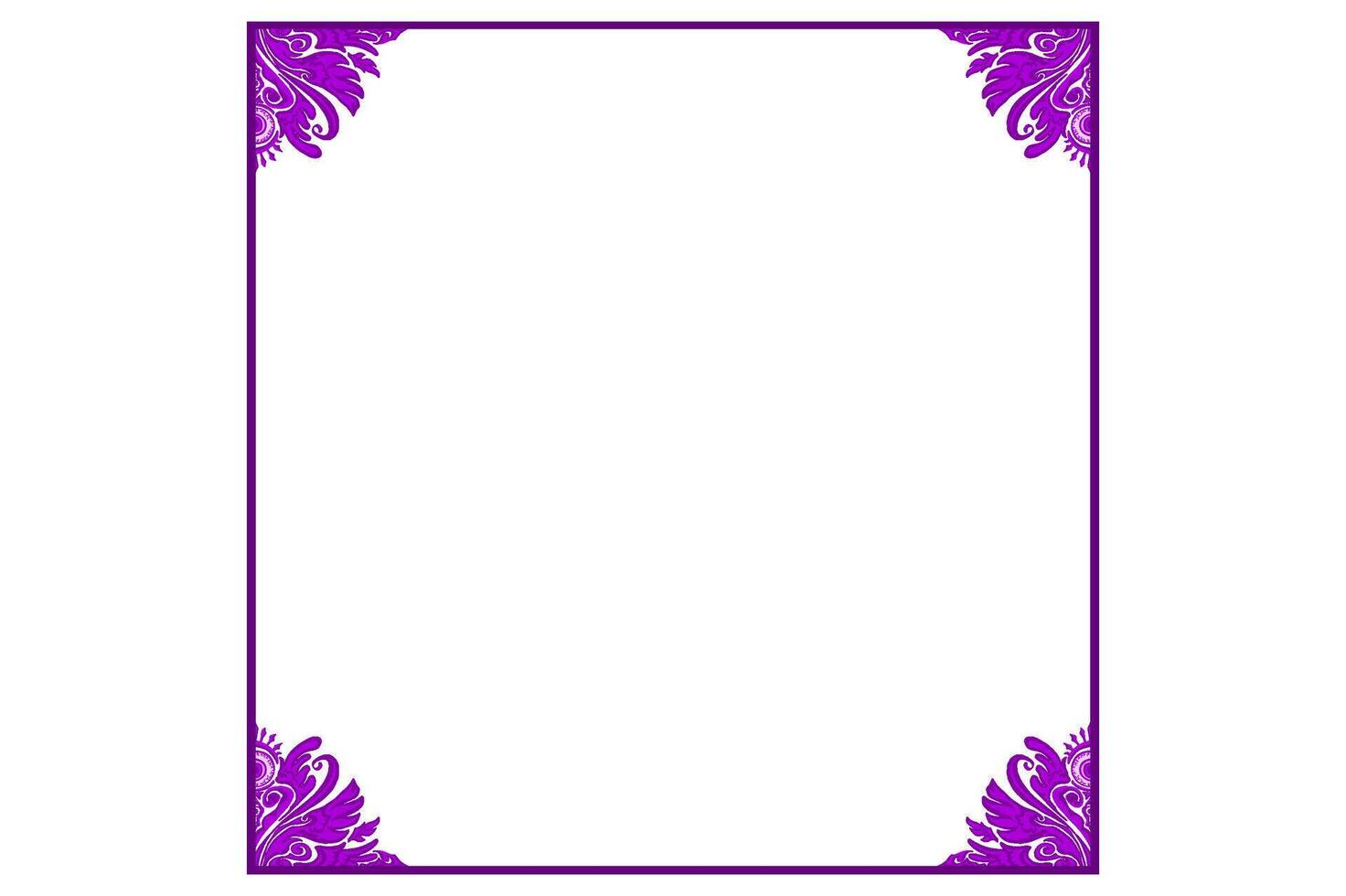 Purple Eye Ball Angel Ornament Frame Border vector