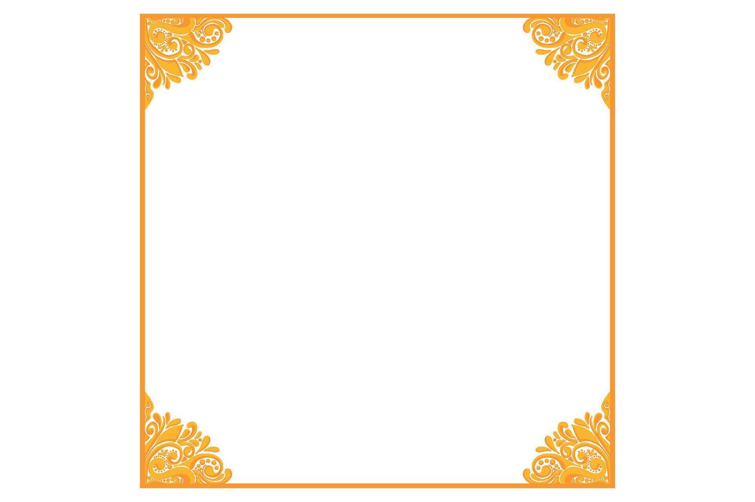 Golden Ornament Frame Border Vector Design For Decoration Element