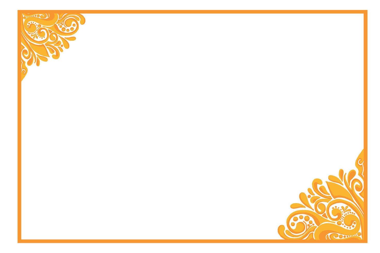 Golden Ornament Frame Border Vector Design For Decoration Element