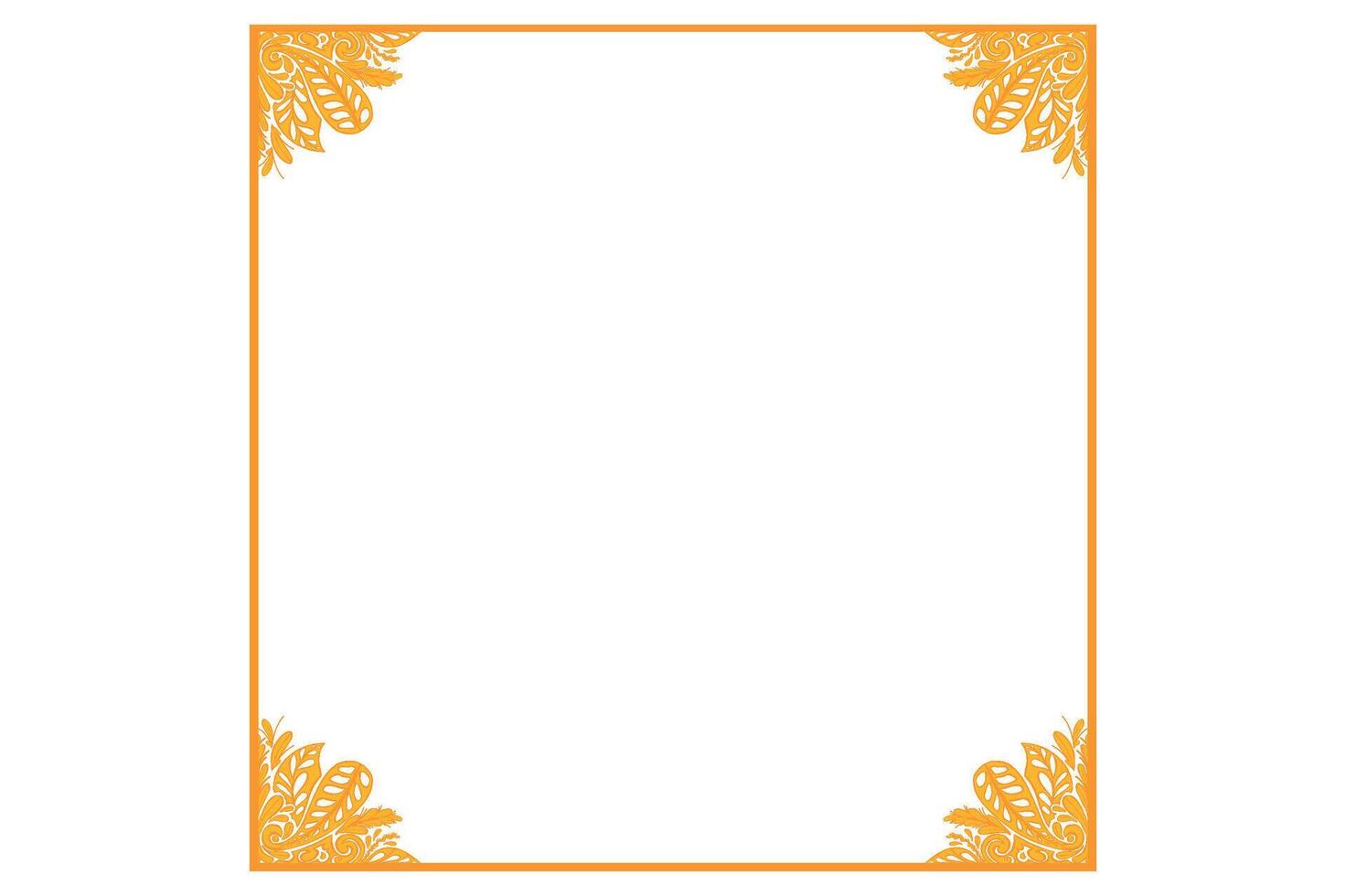 Golden Ornament Frame Border Vector Design For Decoration Element