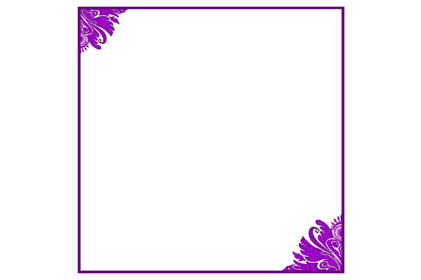 Purple Eye Ball Angel Ornament Frame Border vector