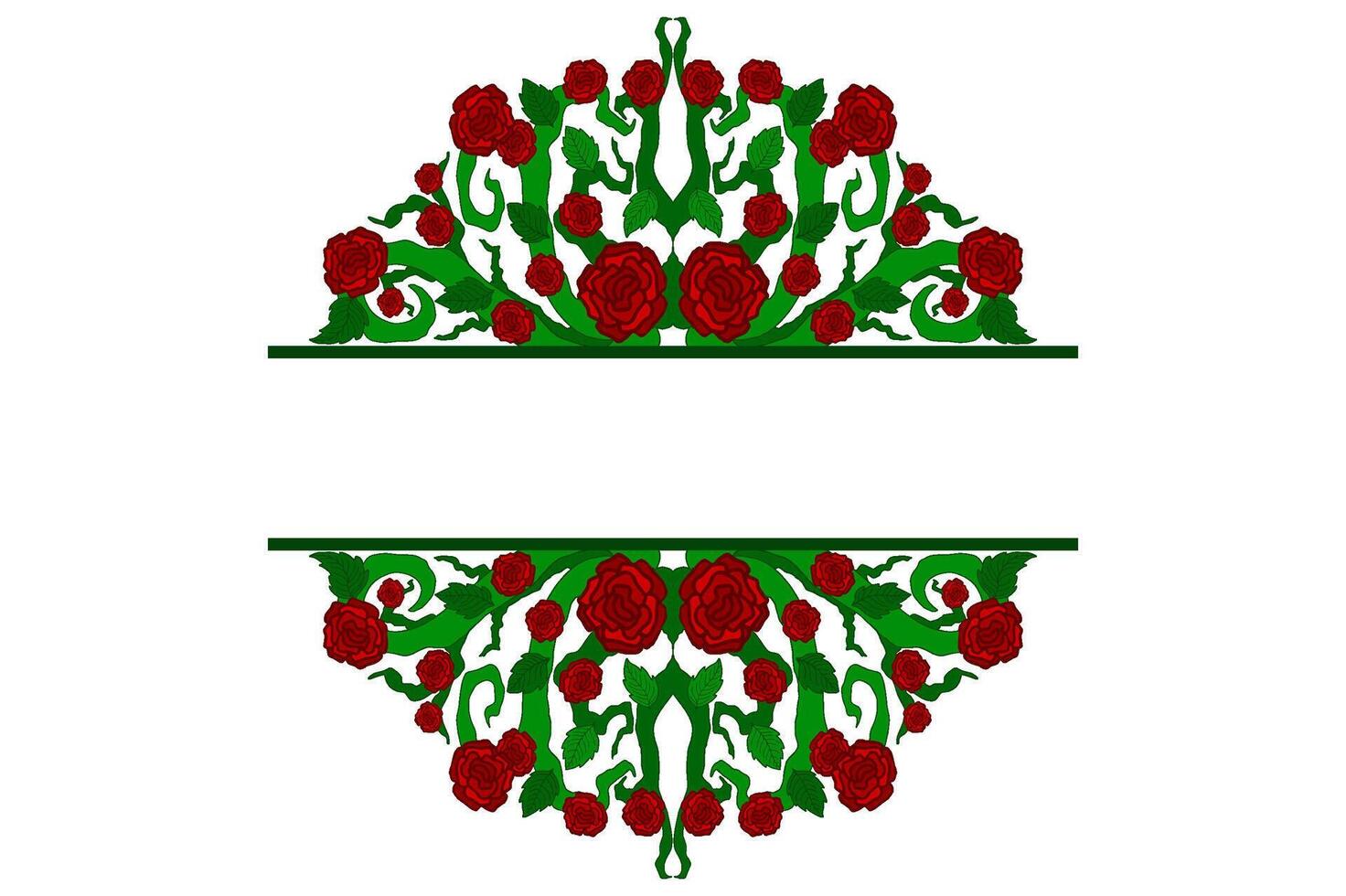 flora y Rosa ornamento marco frontera vector para decoración diseño