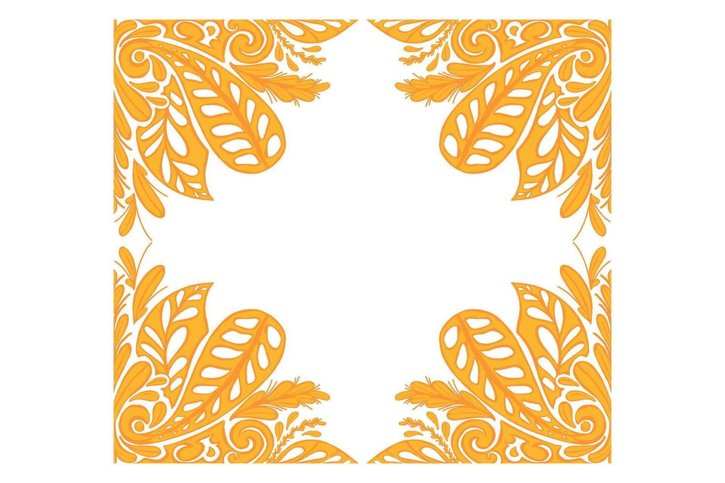 Golden Ornament Frame Border Vector Design For Decoration Element