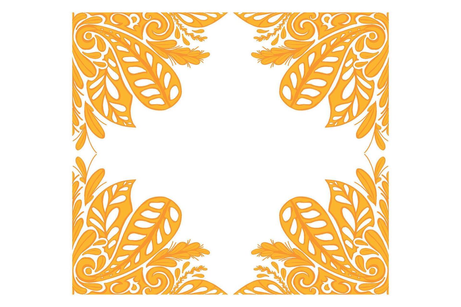 Golden Ornament Frame Border Vector Design For Decoration Element