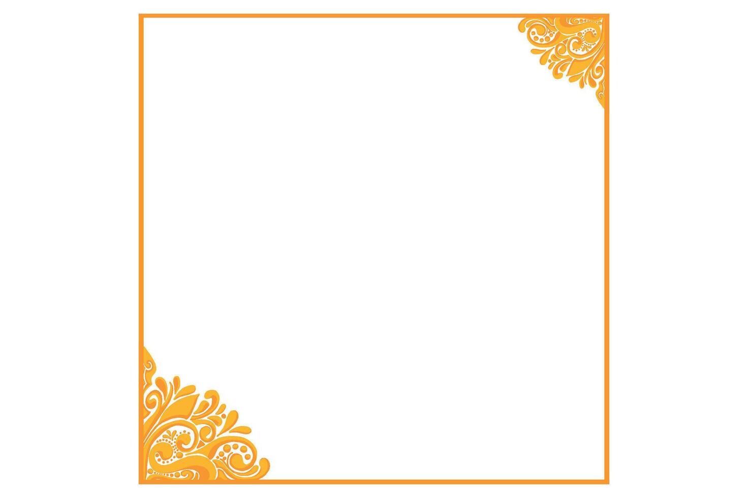 Golden Ornament Frame Border Vector Design For Decoration Element