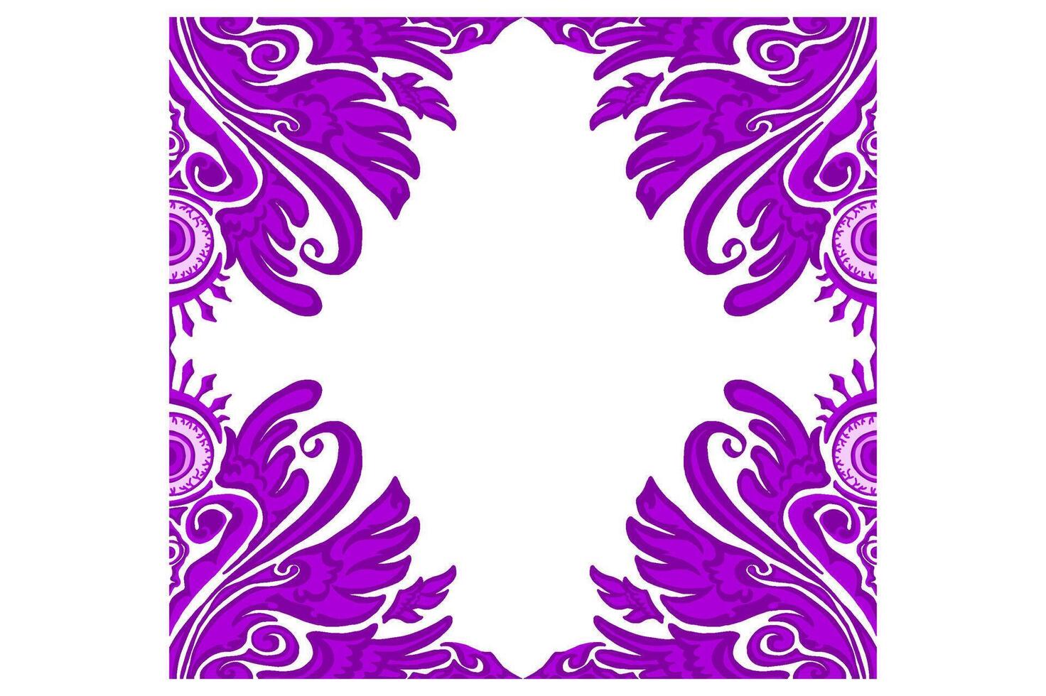 Purple Eye Ball Monster Ornament Frame Border Vector For Decoration Design