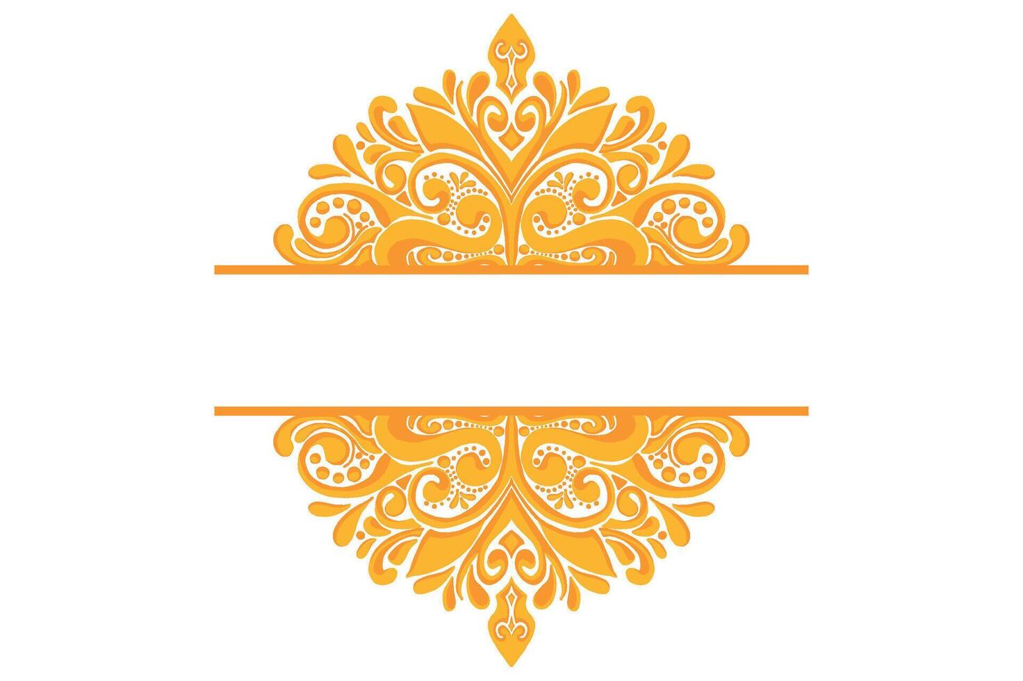 Golden Ornament Frame Border Vector Design For Decoration Element