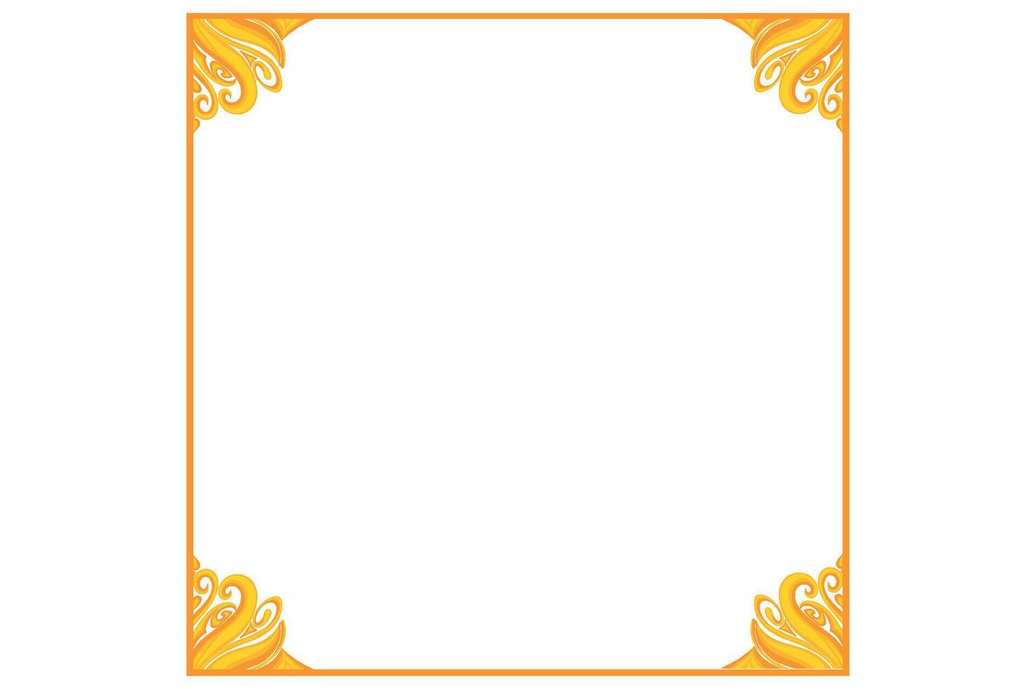 Golden Ornament Frame Border Vector Design For Decoration Element