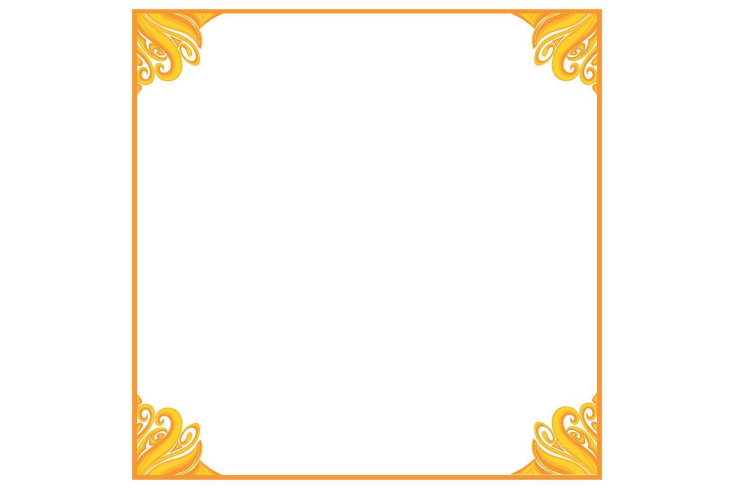 Golden Ornament Frame Border Vector Design For Decoration Element