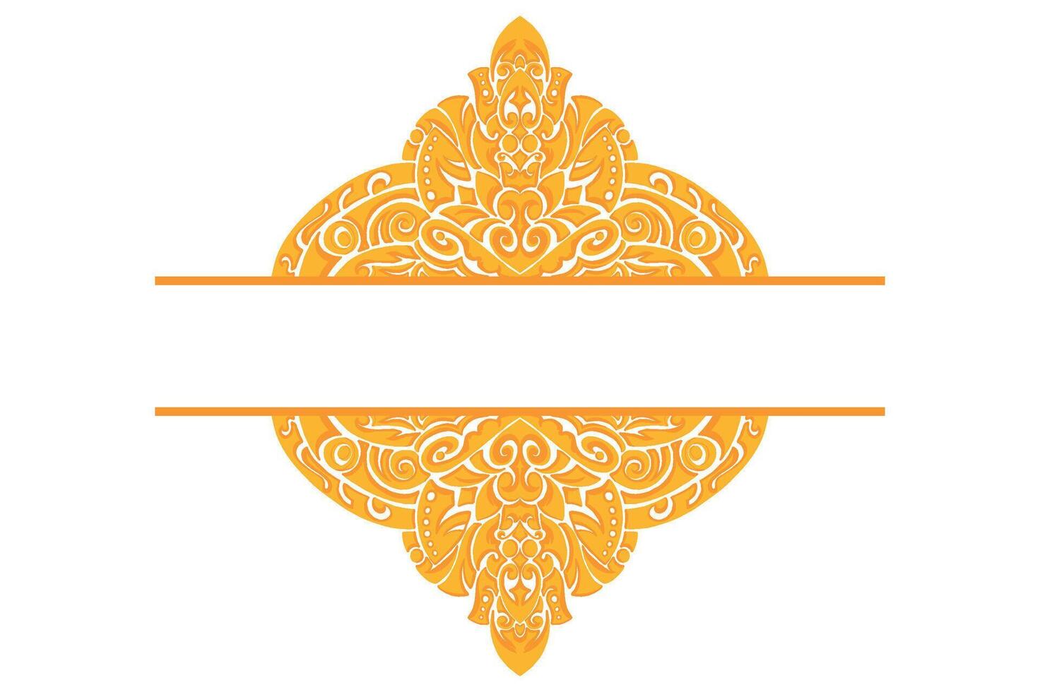 Golden Ornament Frame Border Vector Design For Decoration Element