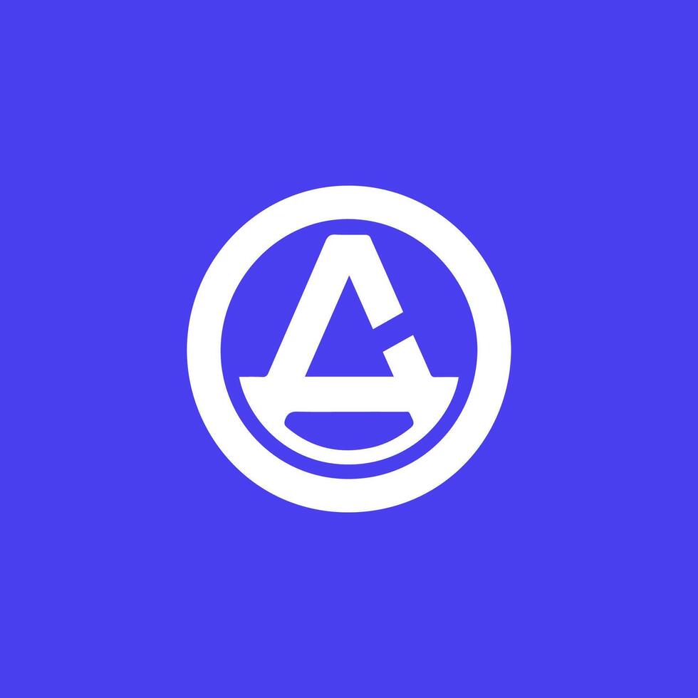 simple letter a logo template vector