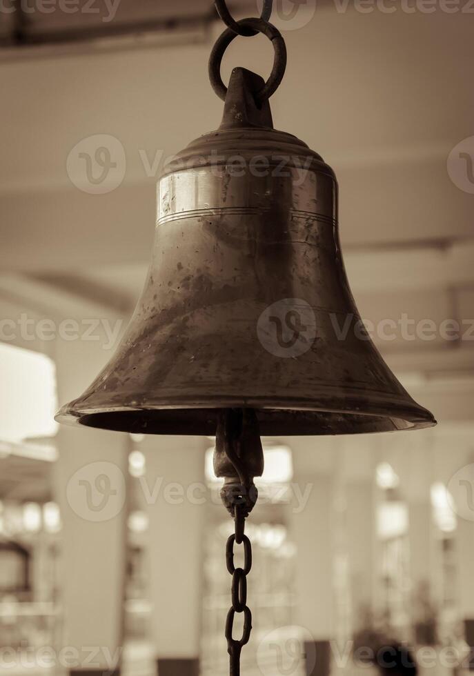 Bell in train station photo