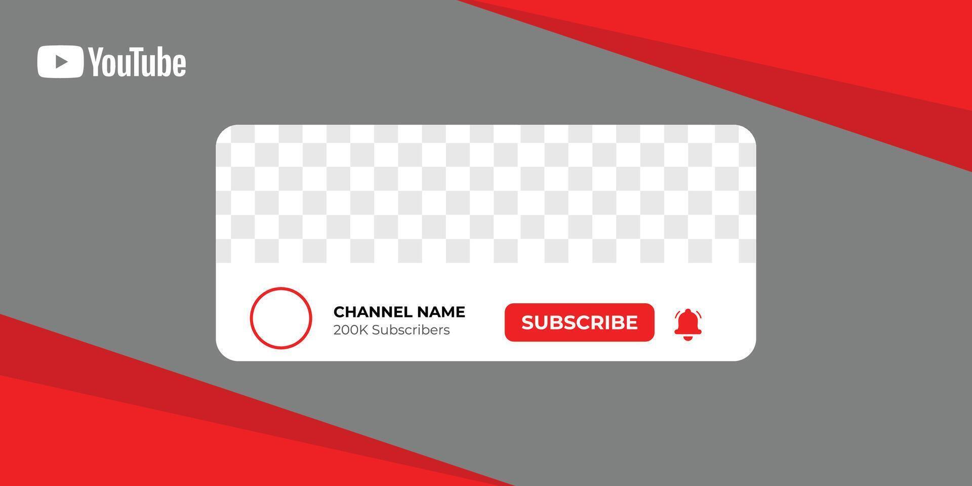 Youtube Profile Icon Interface. Subscribe Button. Channel Name. vector