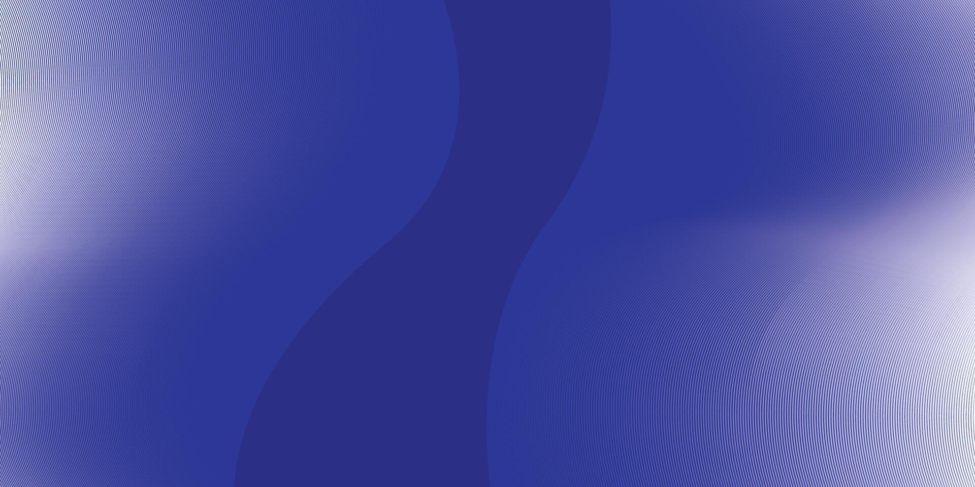 Abstract blue wavy with blurred light curved lines background vector