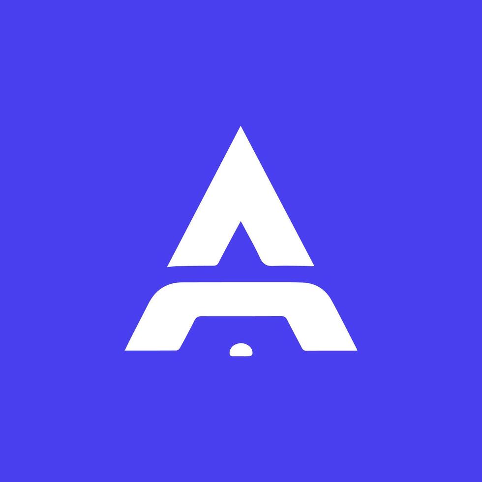 simple letter a logo template vector