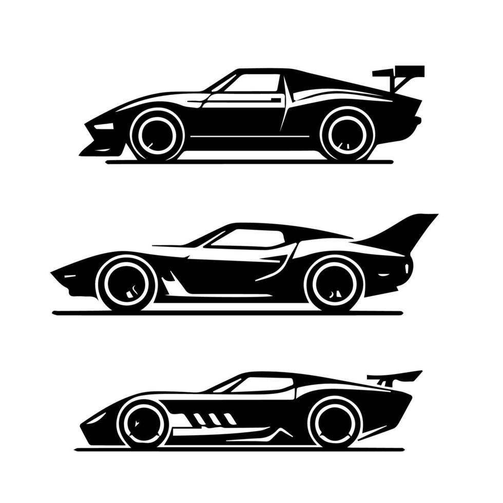 silhouette cars and on the road vehicle icon in isolated background, create by vector. vector