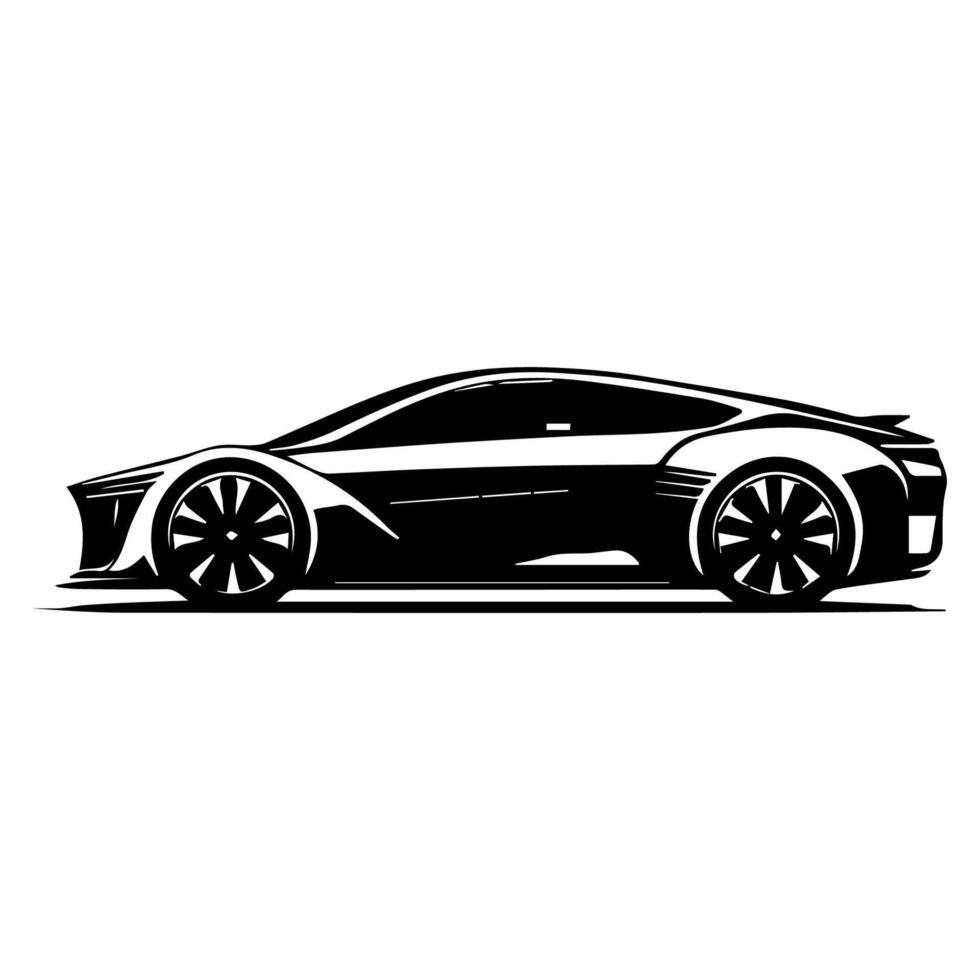 silhouette cars and on the road vehicle icon in isolated background, create by vector. vector