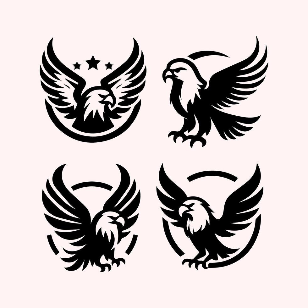 águila logo vector animal diseño