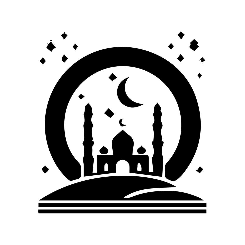 Ramadán Karrem medio Ramadán el generoso mes vector