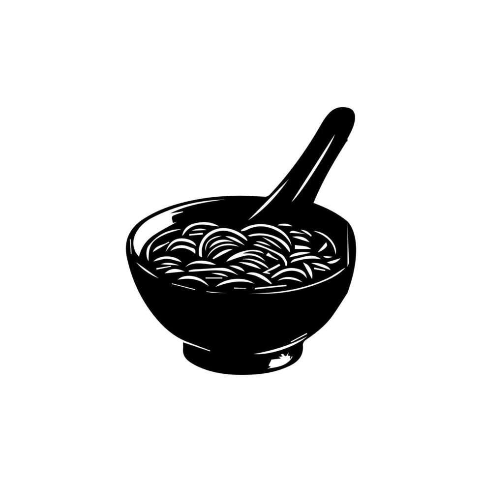 ramen fideos. vector ilustración para mascota logo o pegatinaasiática japonés tradicional comida cocina. acortar arte, menú, póster, imprimir, bandera