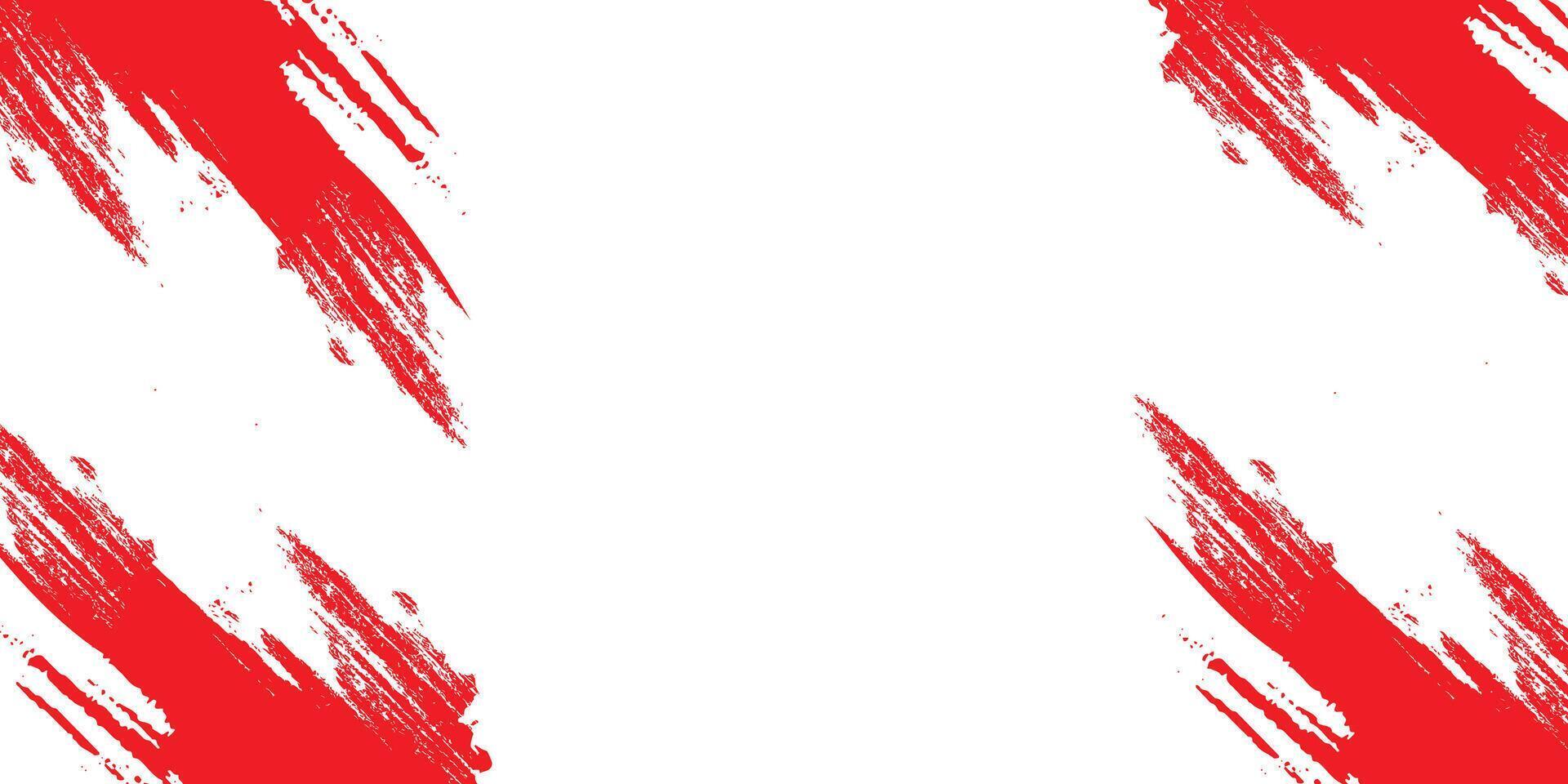 bright grungy background. Colorful scratched template. Texture and elements for design. Abstract white and red brush background vector