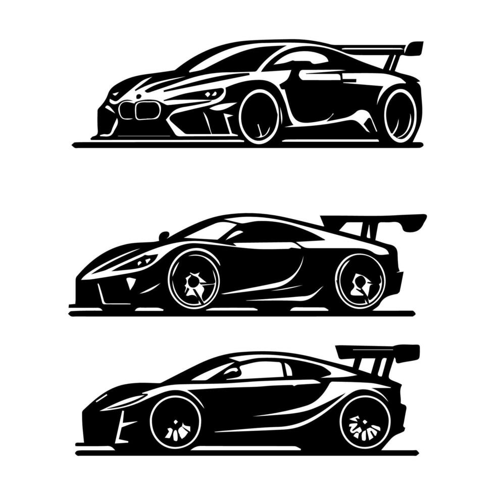 silhouette cars and on the road vehicle icon in isolated background, create by vector. vector