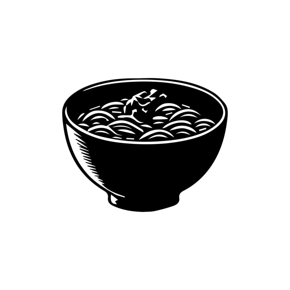 ramen fideos. vector ilustración para mascota logo o pegatinaasiática japonés tradicional comida cocina. acortar arte, menú, póster, imprimir, bandera