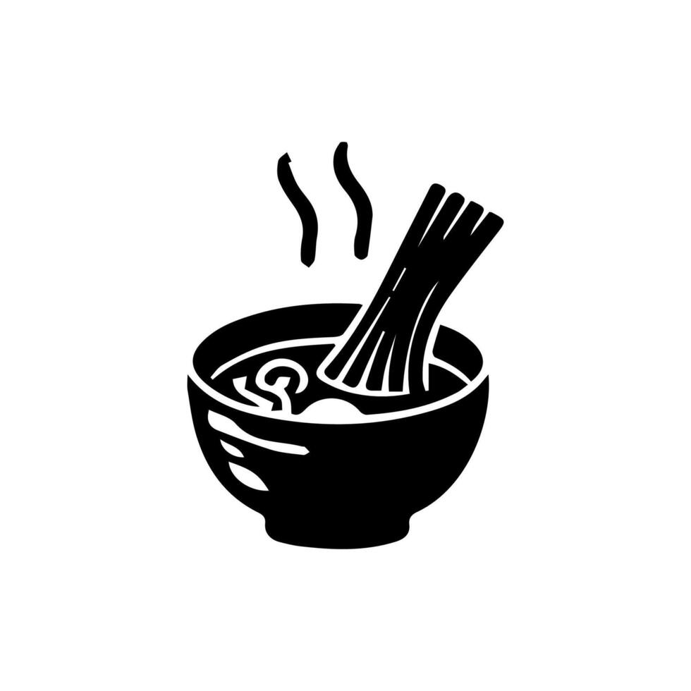 ramen fideos. vector ilustración para mascota logo o pegatinaasiática japonés tradicional comida cocina. acortar arte, menú, póster, imprimir, bandera