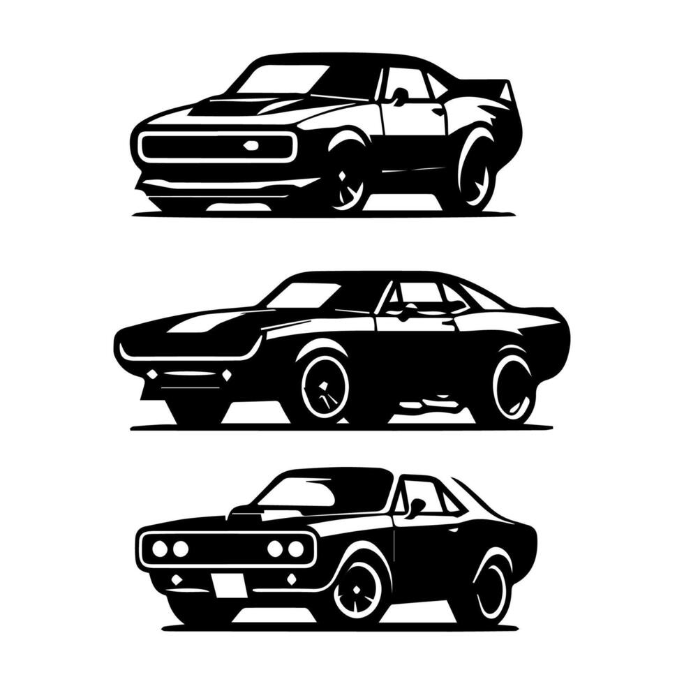 silhouette cars and on the road vehicle icon in isolated background, create by vector. vector