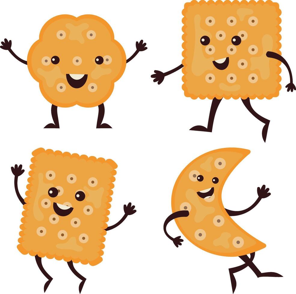 World Cookie Day Character. With Cute Cartoon Design. Vector Illustration