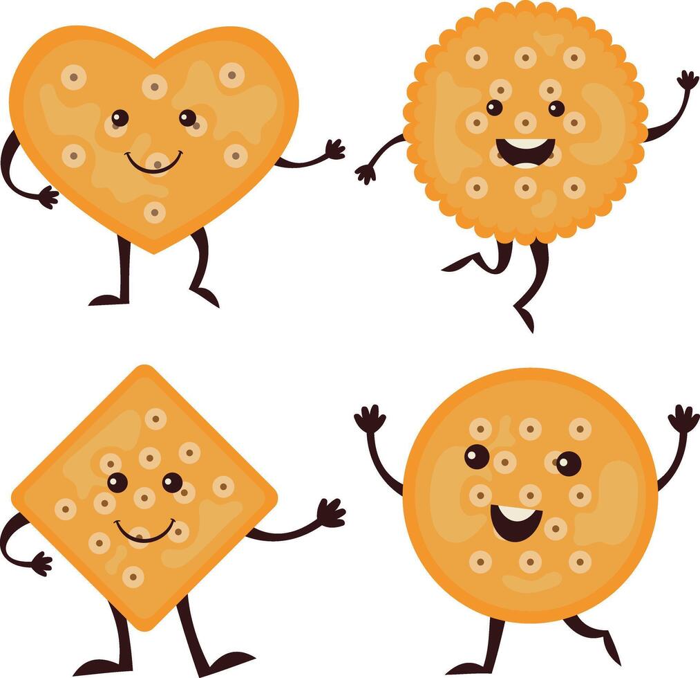 World Cookie Day Character. With Cute Cartoon Design. Vector