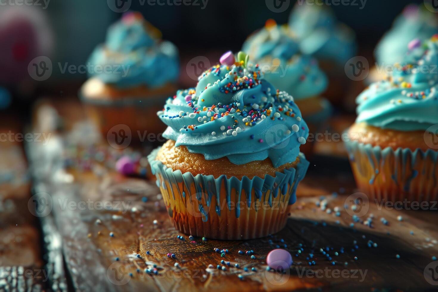 AI generated The Delight of Cupcakes photo