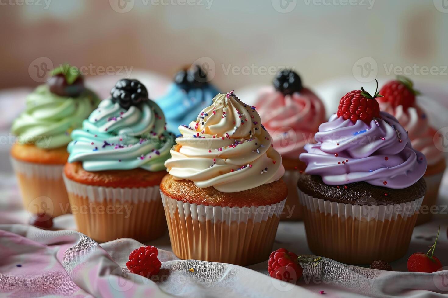 AI generated The Delight of Cupcakes photo