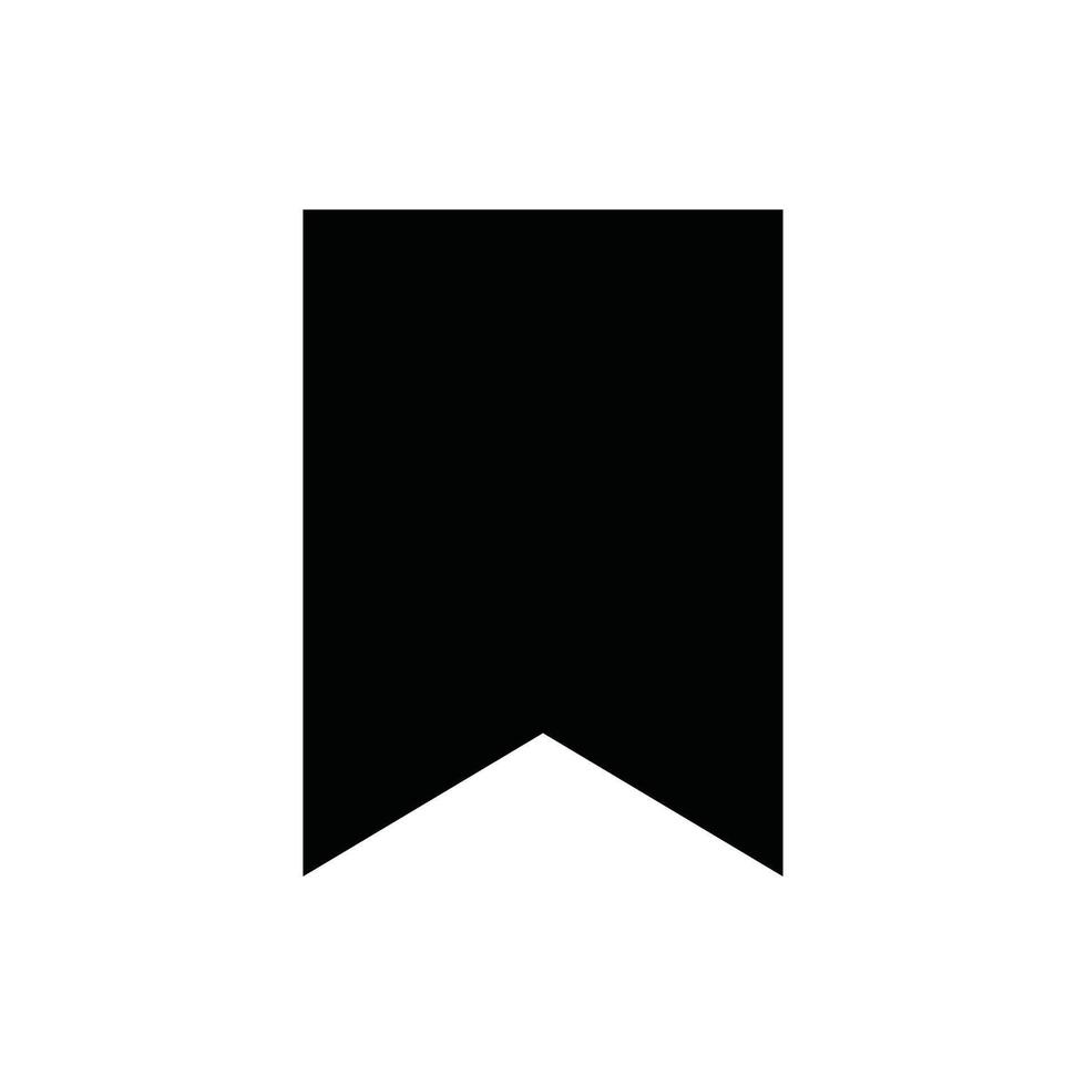 Bookmark icon. Black symbol on white background. Flat style. resources graphic element design. Vector illustration with a technology theme and application UI.