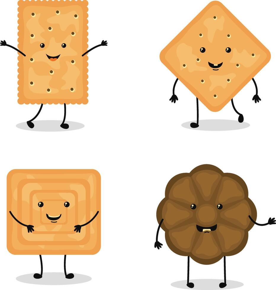 World Cookie Day Cartoon Character. Isolated Vector Illustration.