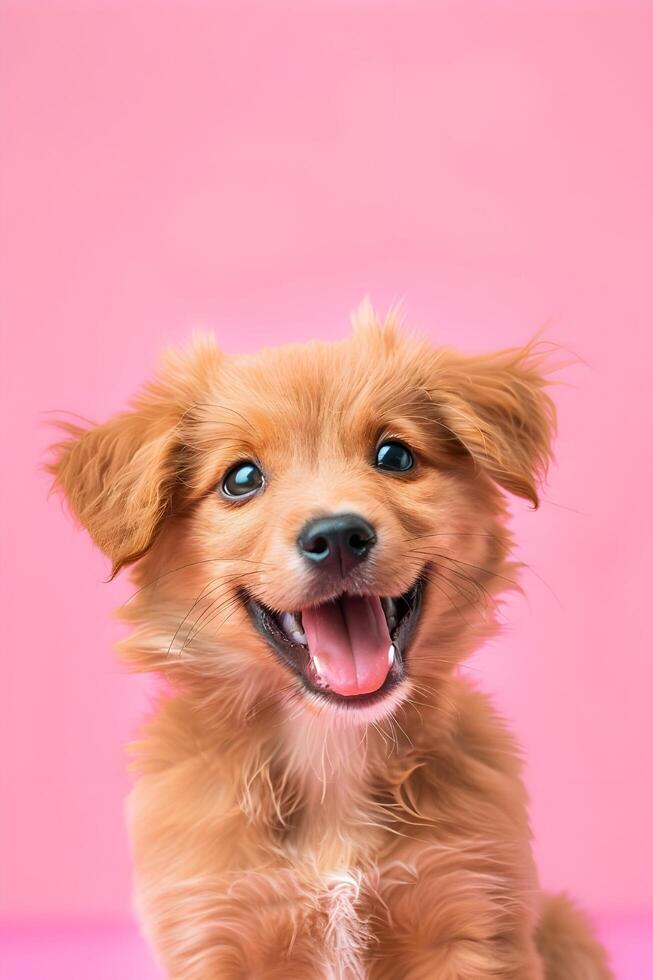 AI generated Doggy Delight Simple and Beautiful Banner Background photo