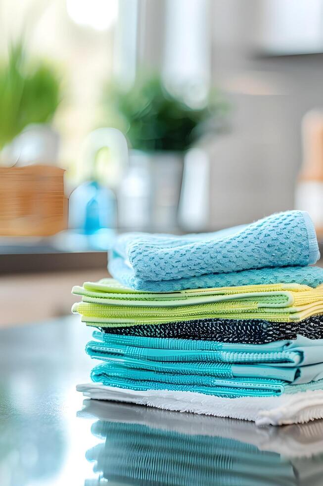 AI generated Effortless Clean Minimal Stock Images for Cleaning Businesses photo