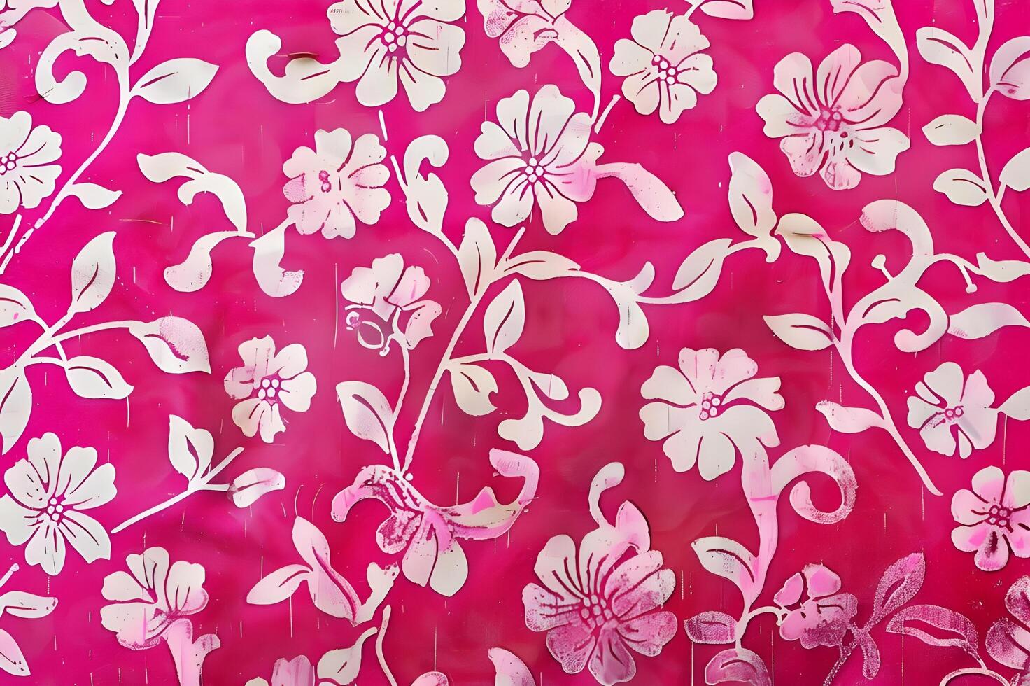 ai generado rosado batik arte foto