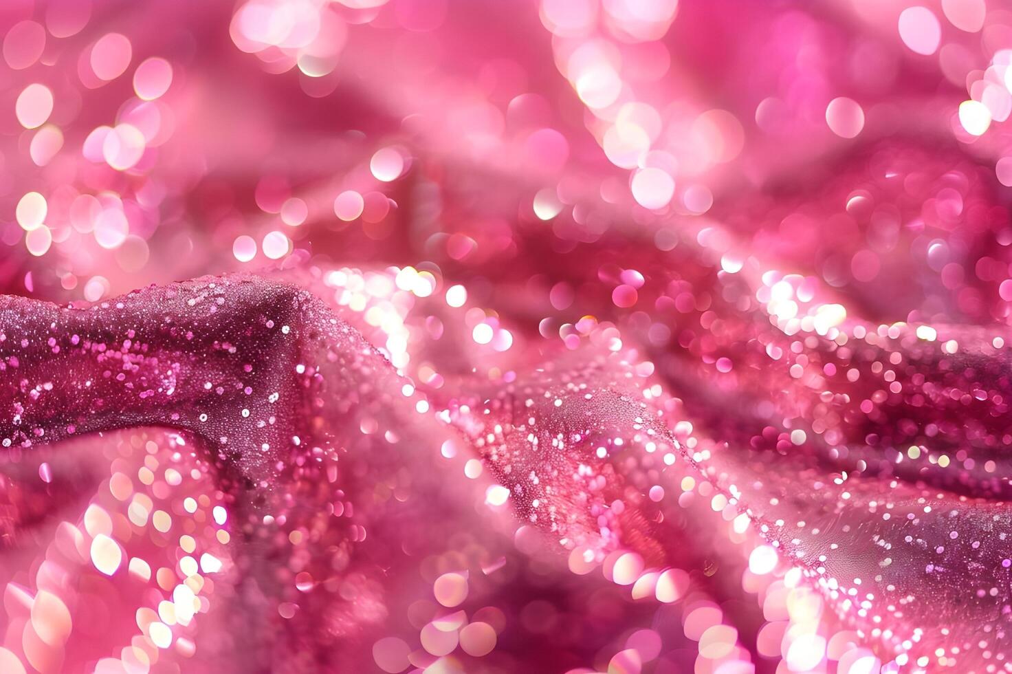 AI generated Sequin Sparkle Close-Up Pink Sequin Background photo