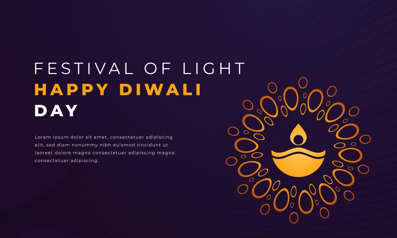 contento diwali día papel cortar estilo vector diseño ilustración para fondo, póster, bandera, publicidad, saludo tarjeta