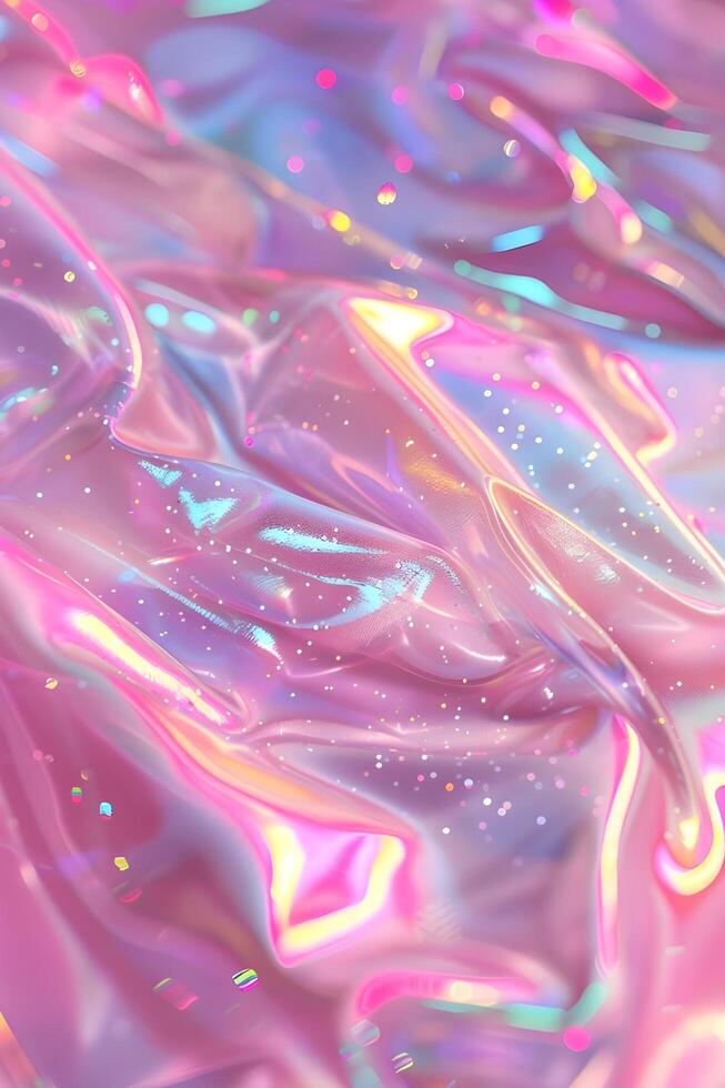 AI generated Pink Iridescent Radiance photo